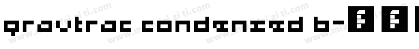 gravtrac condensed b字体转换